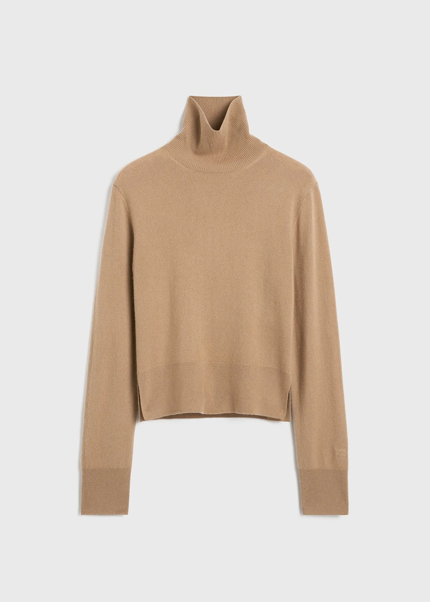 Cropped turtleneck camel sold by Toteme product image thumbnail 5