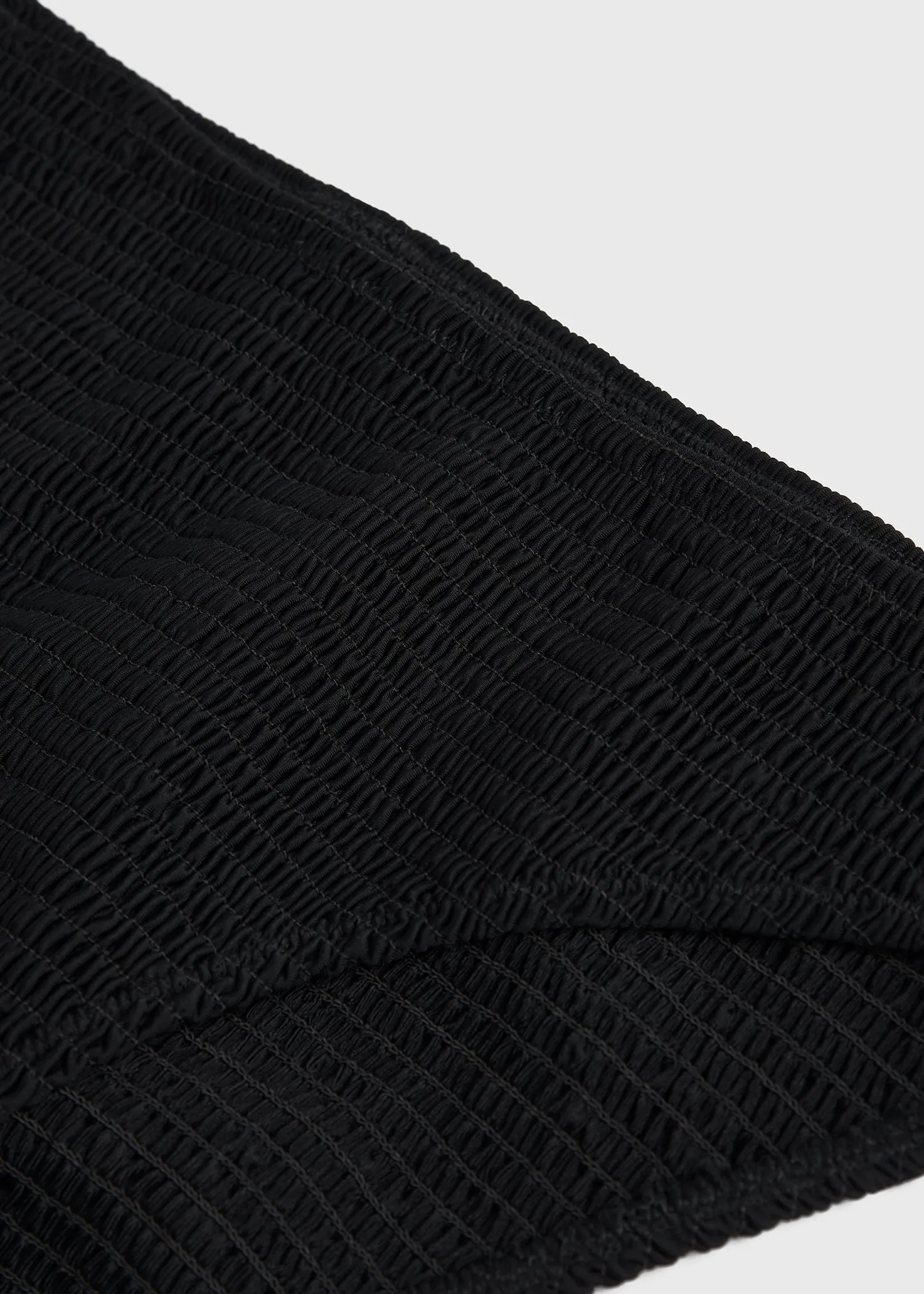 Smocked mid-rise bikini bottoms black sold by Toteme product image thumbnail 5