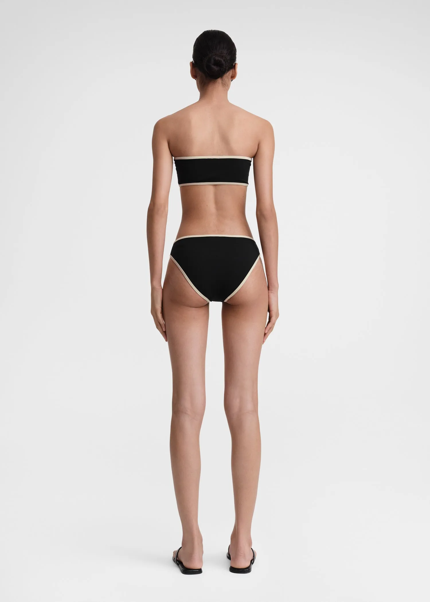 Stripe edge bikini bottoms black sold by Toteme product image thumbnail 3