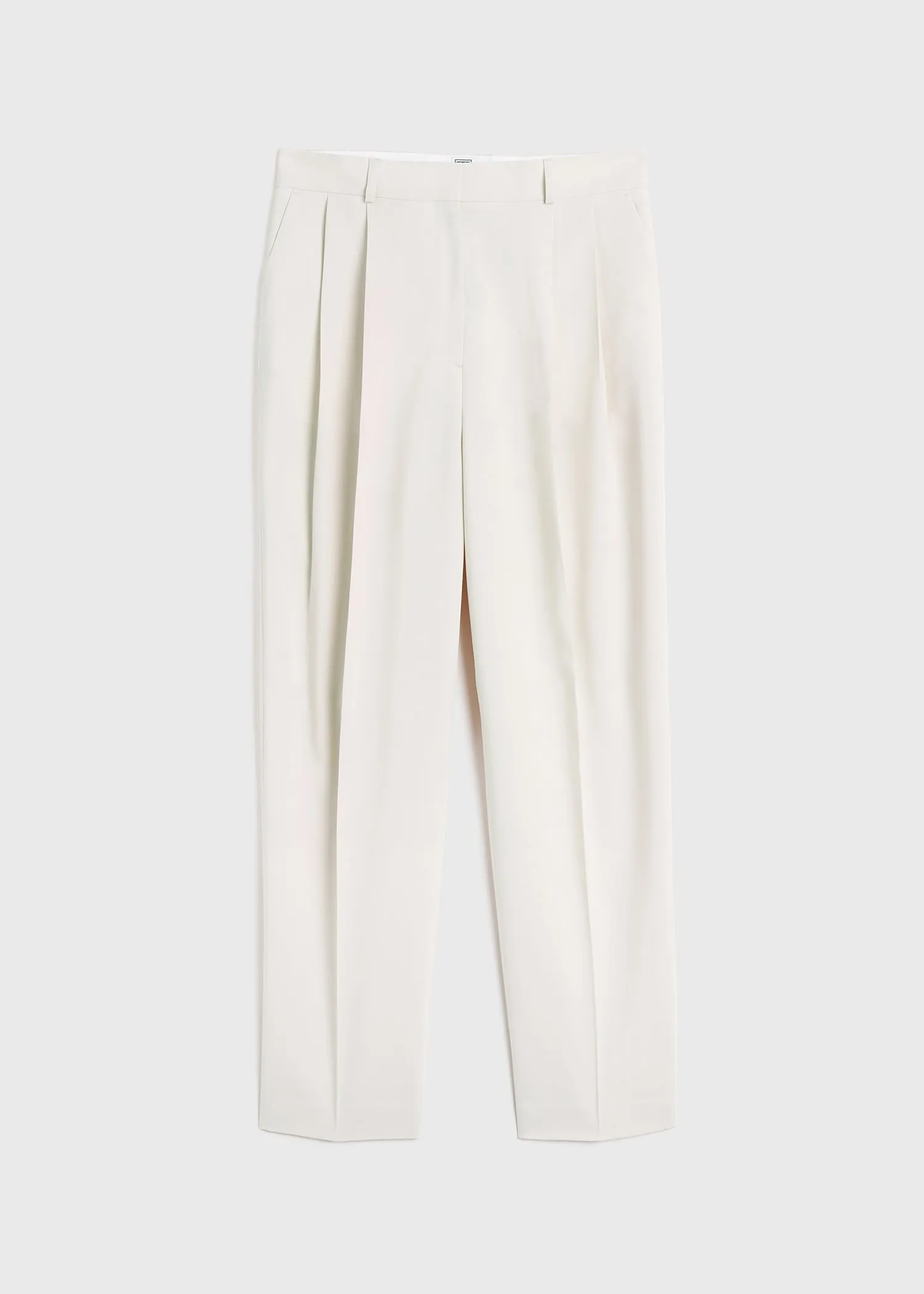 Double-pleated tailored trousers snow sold by Toteme product image thumbnail 5