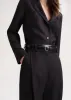 Deep pleat trousers charcoal mélange sold by Toteme