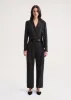 Deep pleat trousers charcoal mélange sold by Toteme