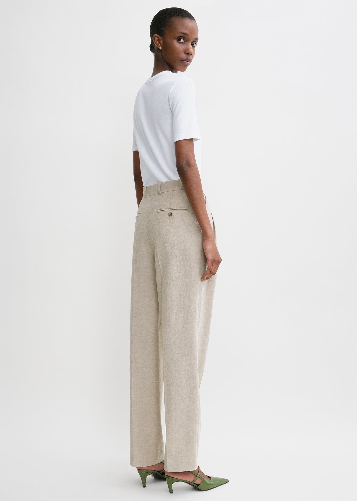 Classic rib tee white sold by Toteme product image thumbnail 3