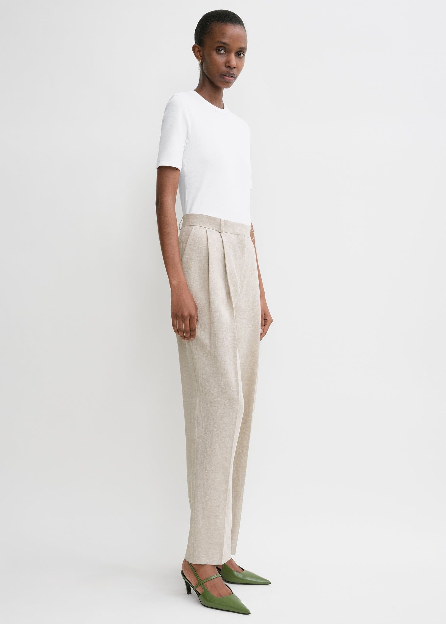 Classic rib tee white sold by Toteme product image thumbnail 2