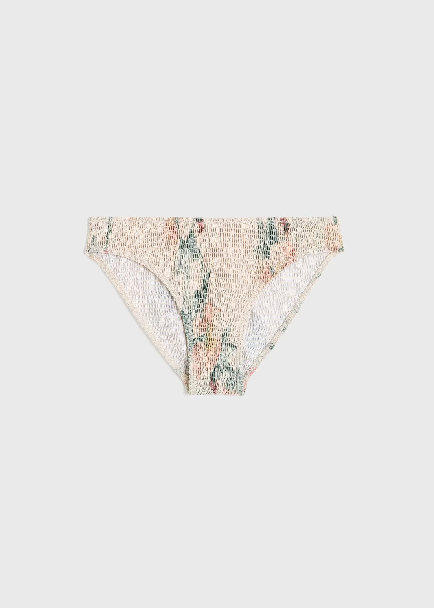 Smocked mid-rise bikini bottoms washed floral sold by Toteme product image thumbnail 5