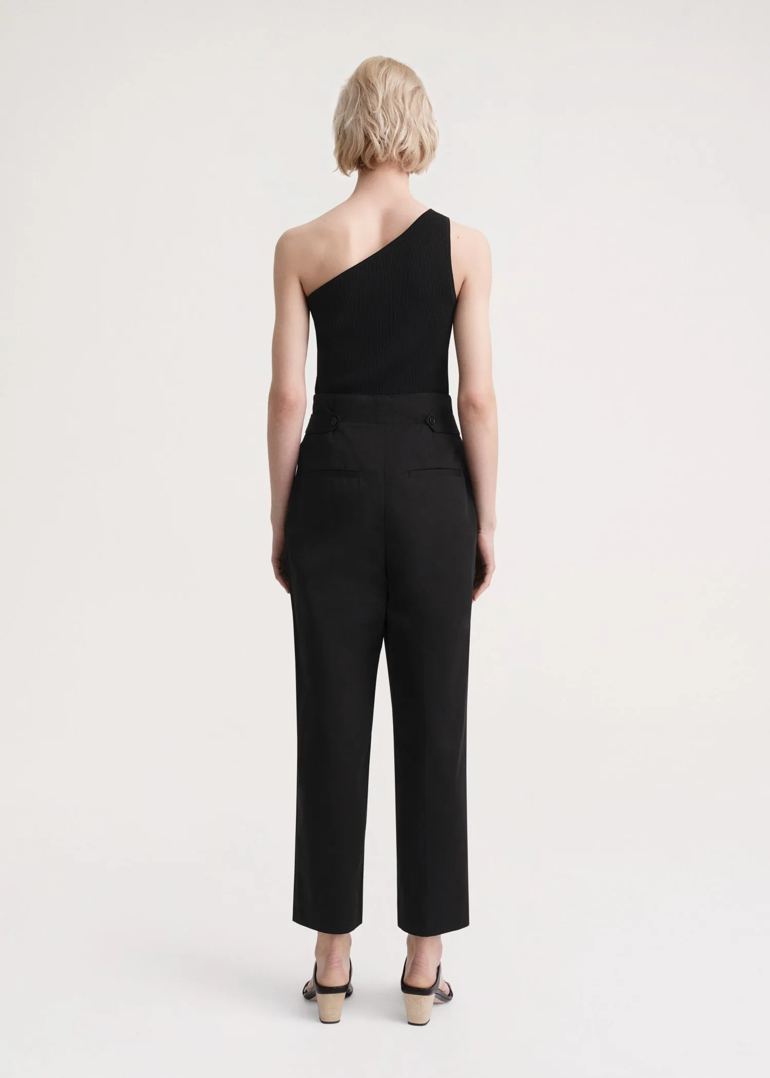 Double-Pleated trousers black sold by Toteme product image thumbnail 3