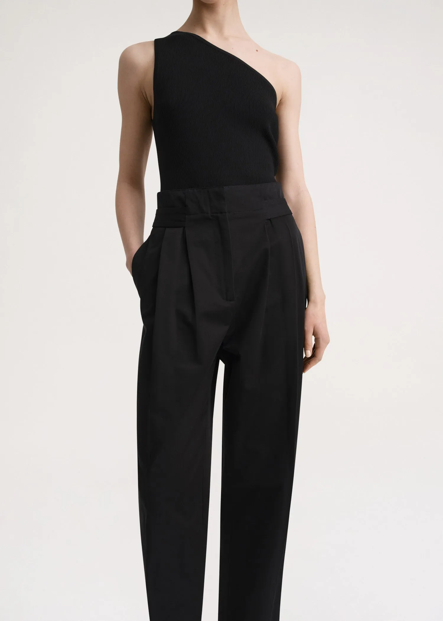 Double-Pleated trousers black sold by Toteme product image thumbnail 4