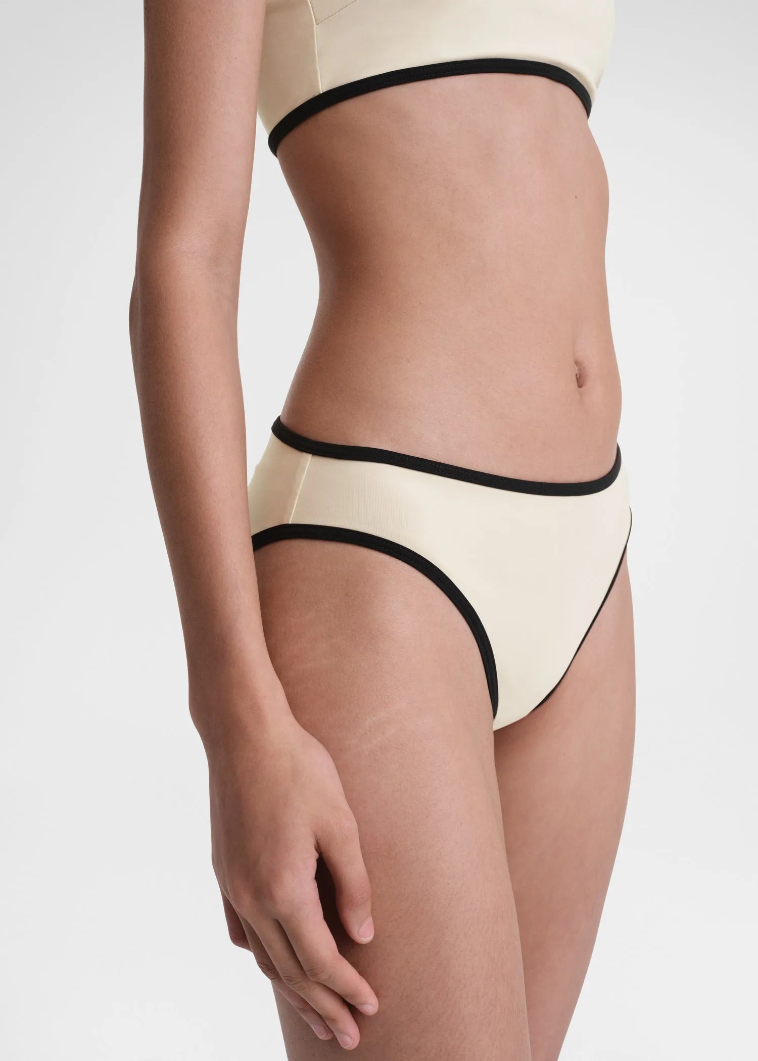Stripe edge bikini bottoms light hay sold by Toteme product image thumbnail 4