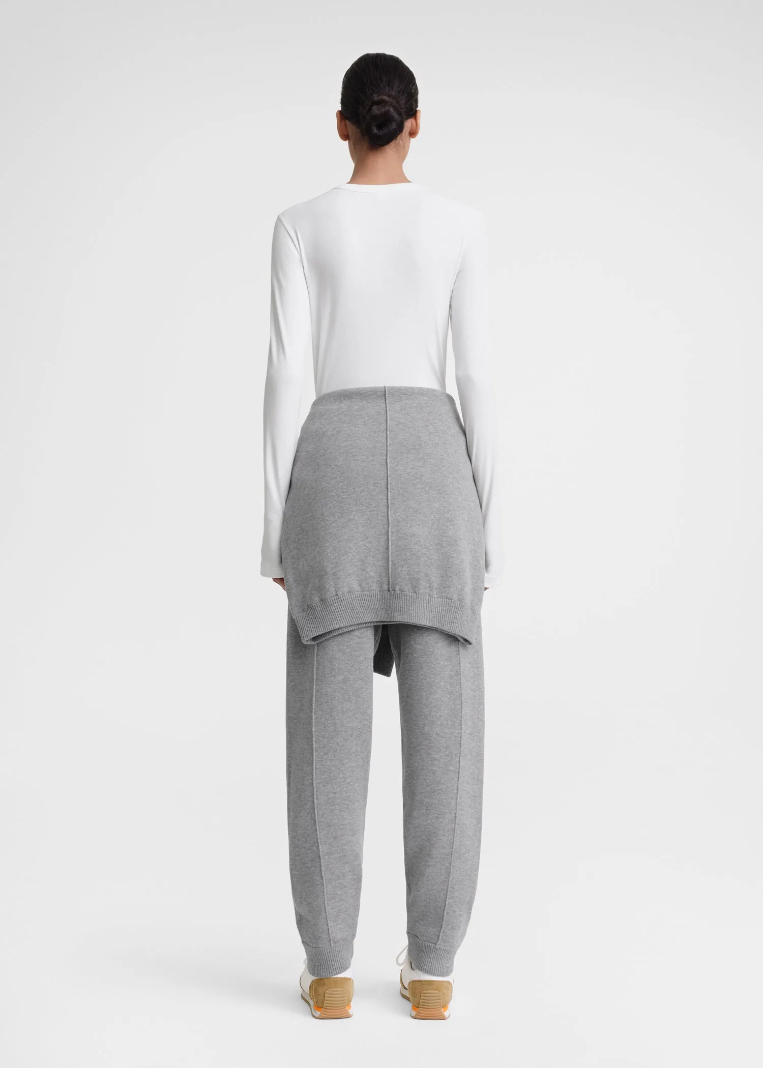 Classic rib henley top white sold by Toteme product image thumbnail 3