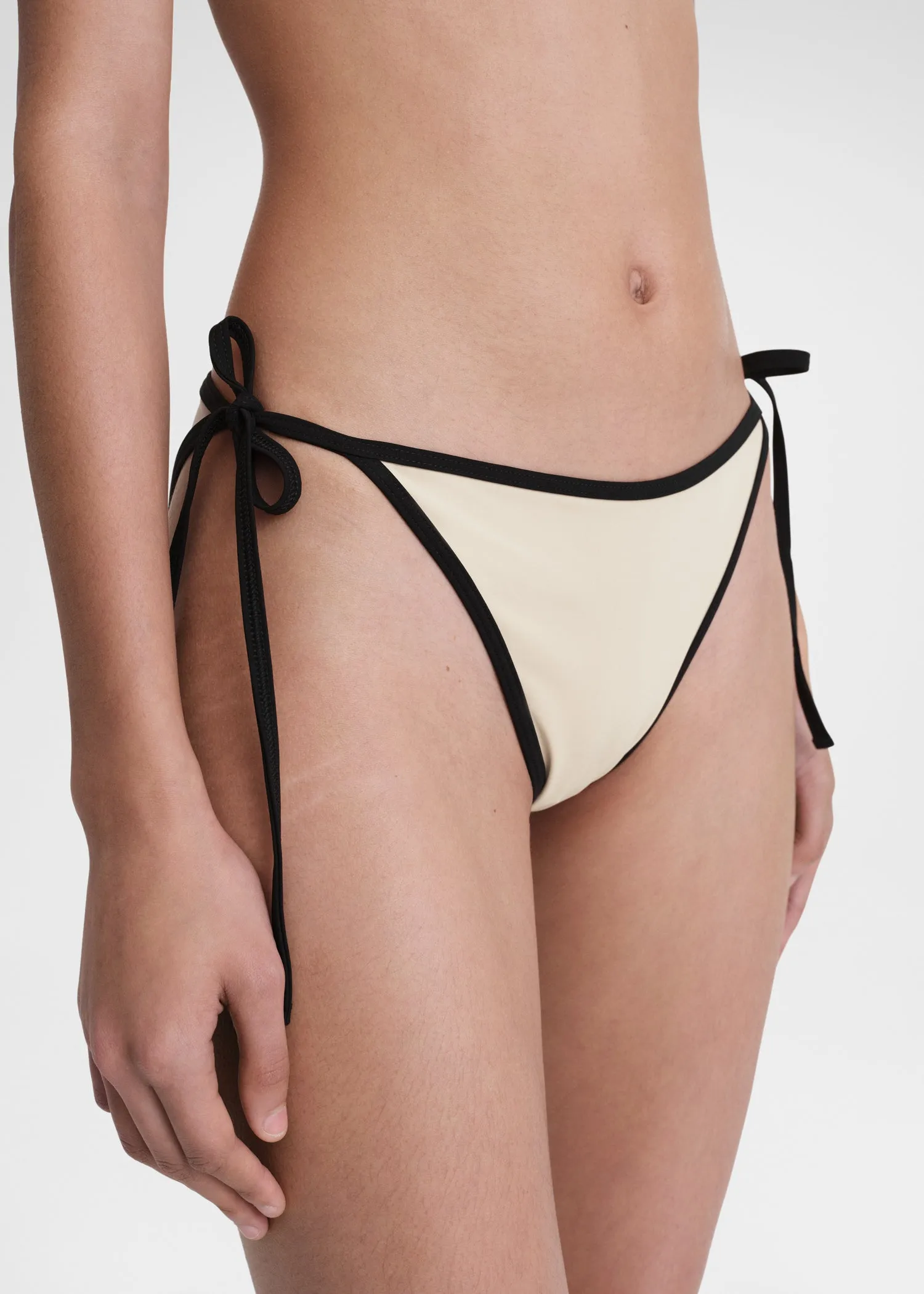 Stripe tie bikini bottoms light hay sold by Toteme product image thumbnail 4