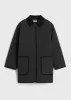 Quilted barn jacket black sold by Toteme