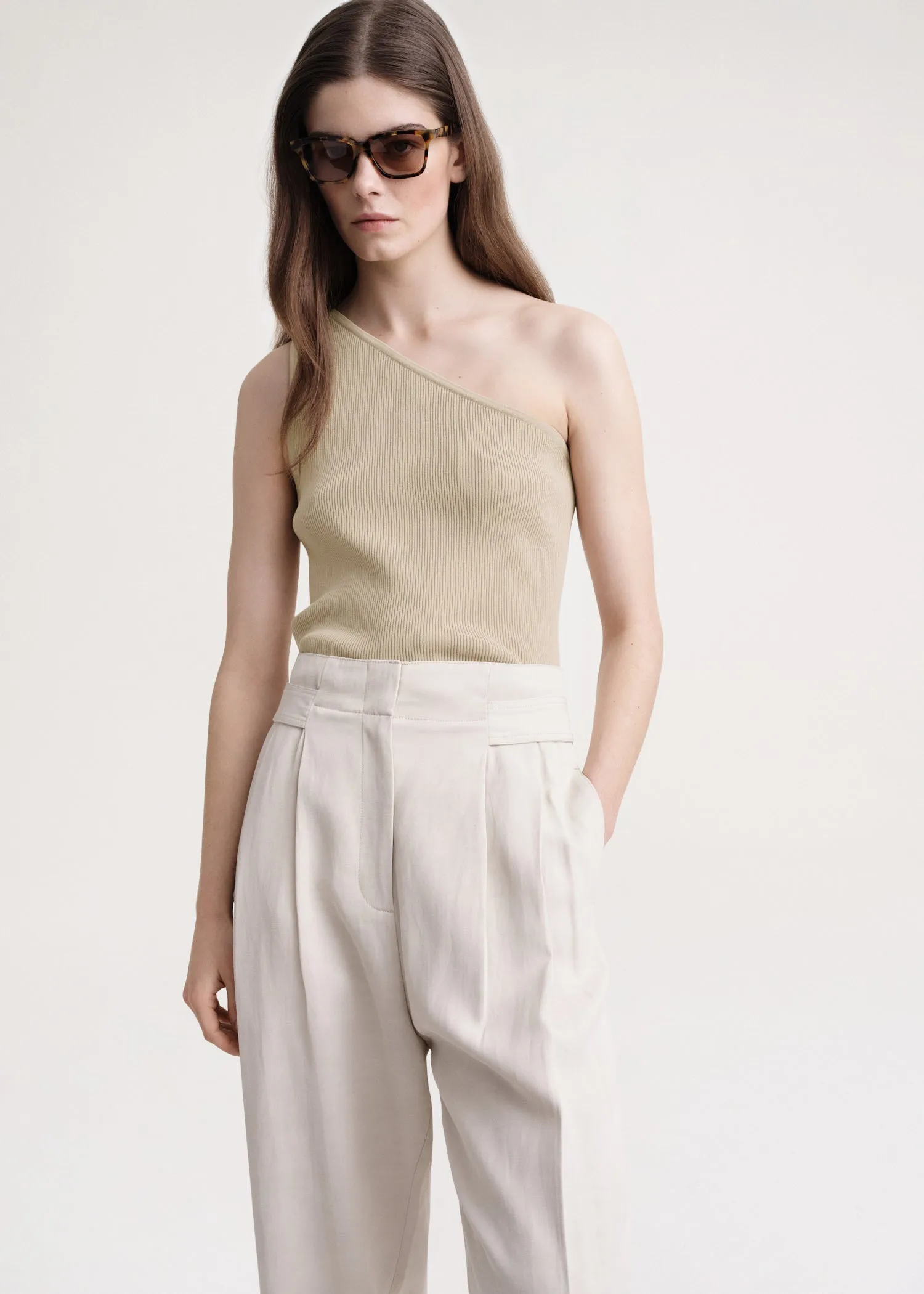 Double-Pleated trousers ecru sold by Toteme product image thumbnail 4