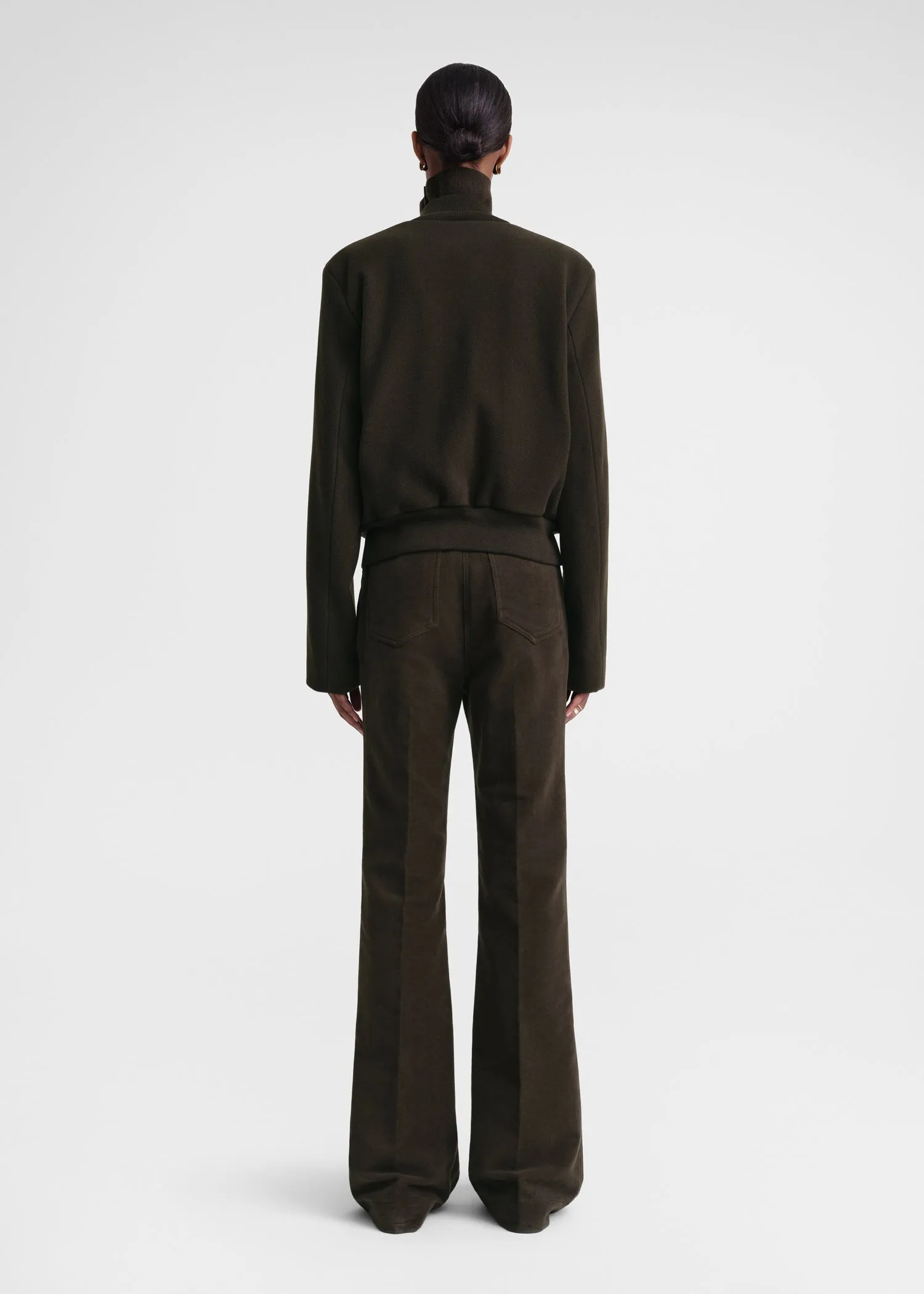 Sartorial flight jacket espresso sold by Toteme product image thumbnail 3