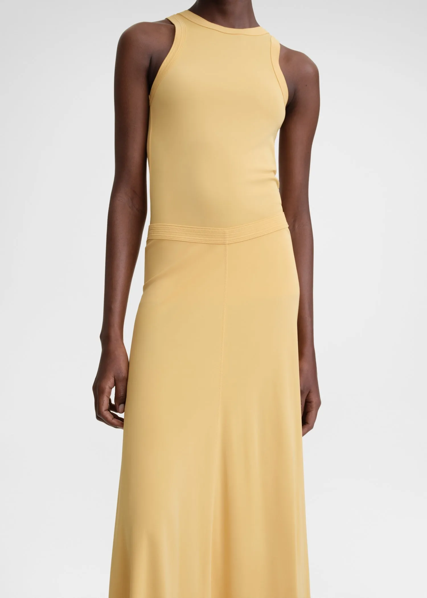 Fluid jersey skirt cornsilk sold by Toteme product image thumbnail 2