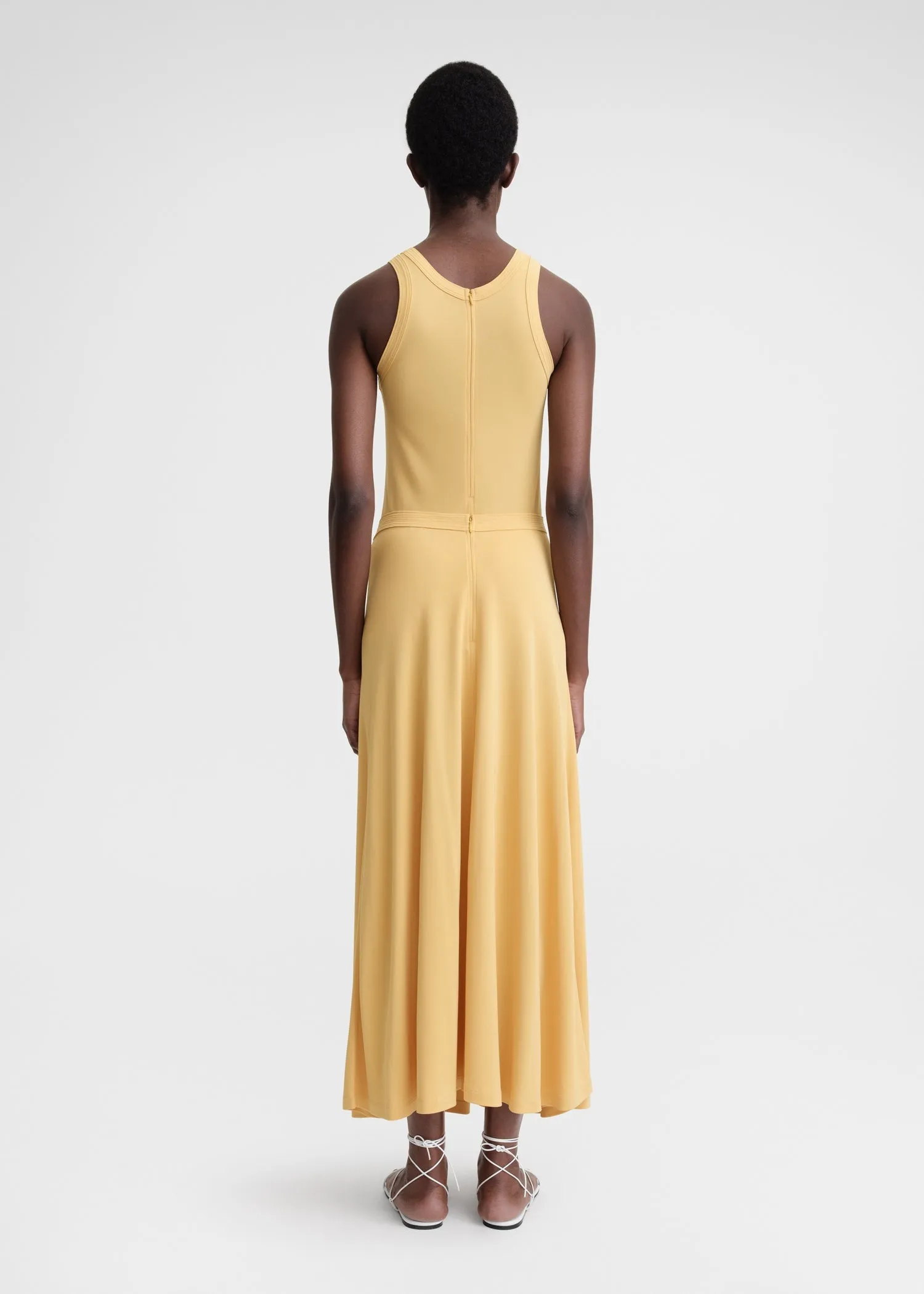 Fluid jersey skirt cornsilk sold by Toteme product image thumbnail 4