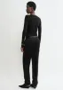 Draped V-neck top black sold by Toteme