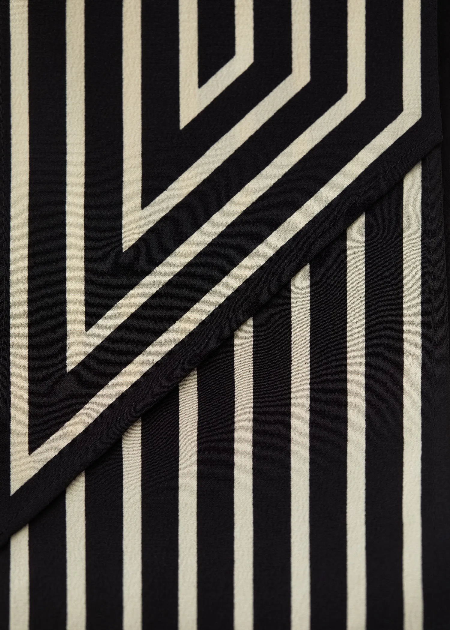 Signature monogram silk ribbon scarf black sold by Toteme product image thumbnail 5