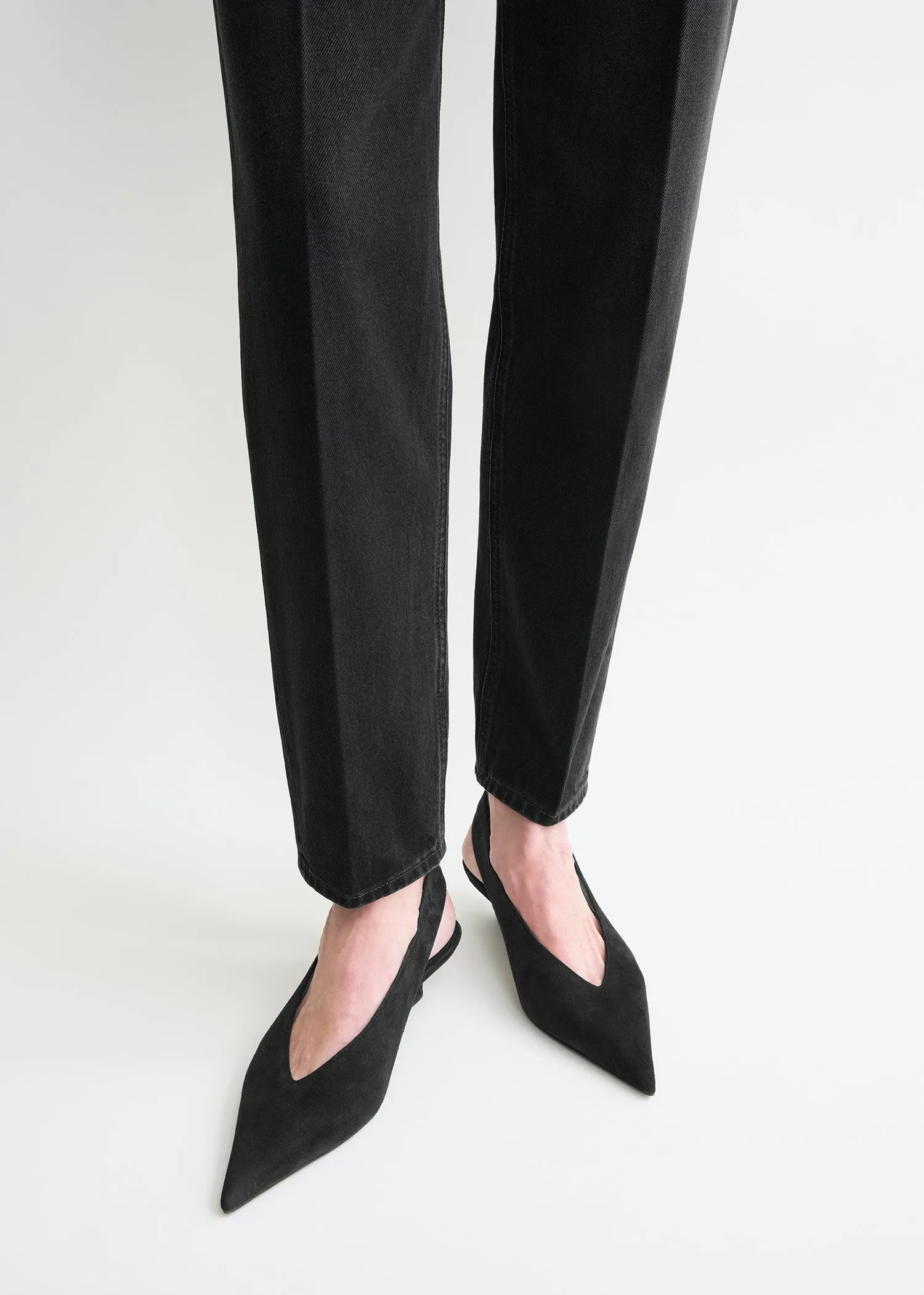 Tapered leg denim faded black sold by Toteme product image thumbnail 5