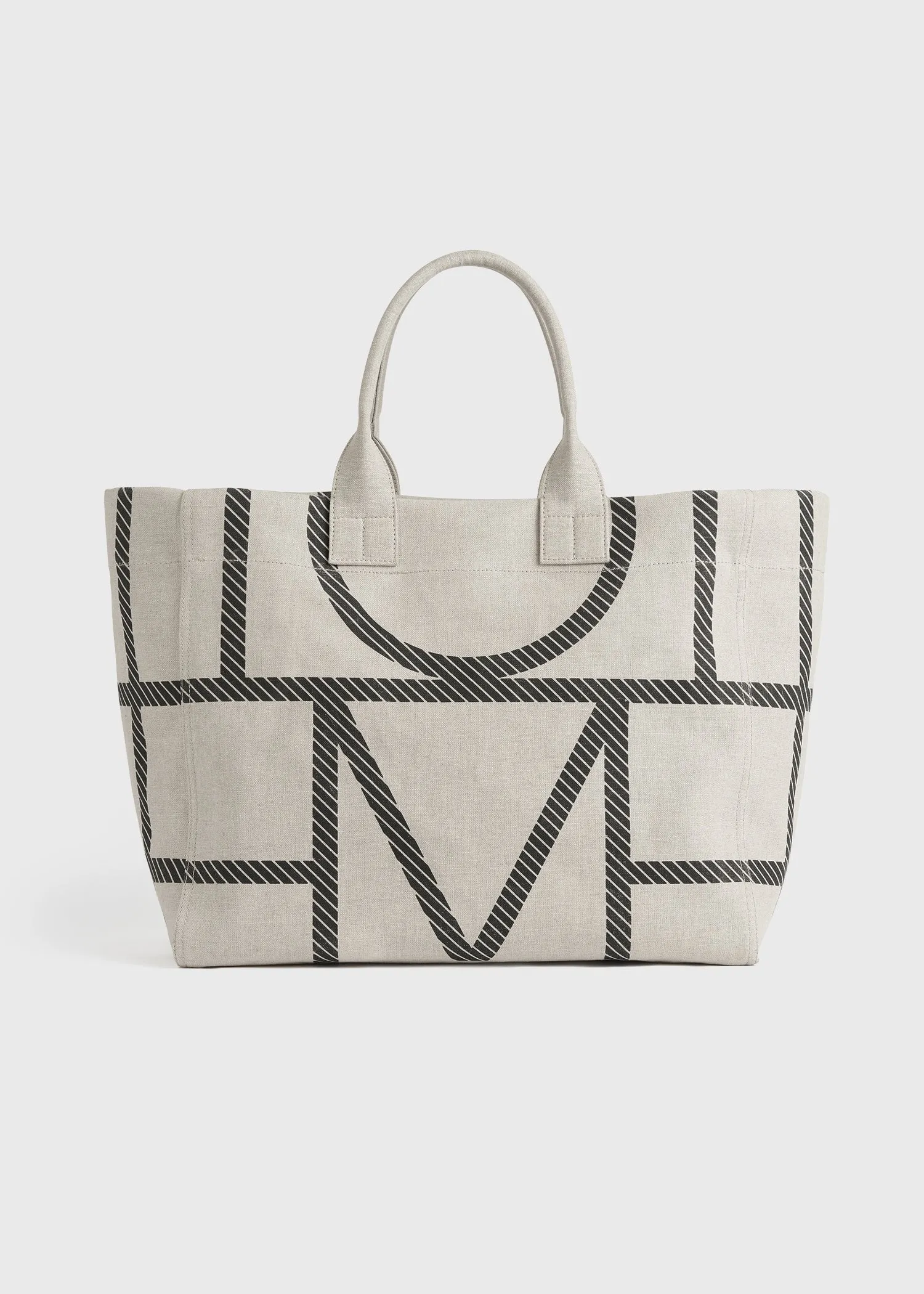 Monogram travel tote ecru sold by Toteme