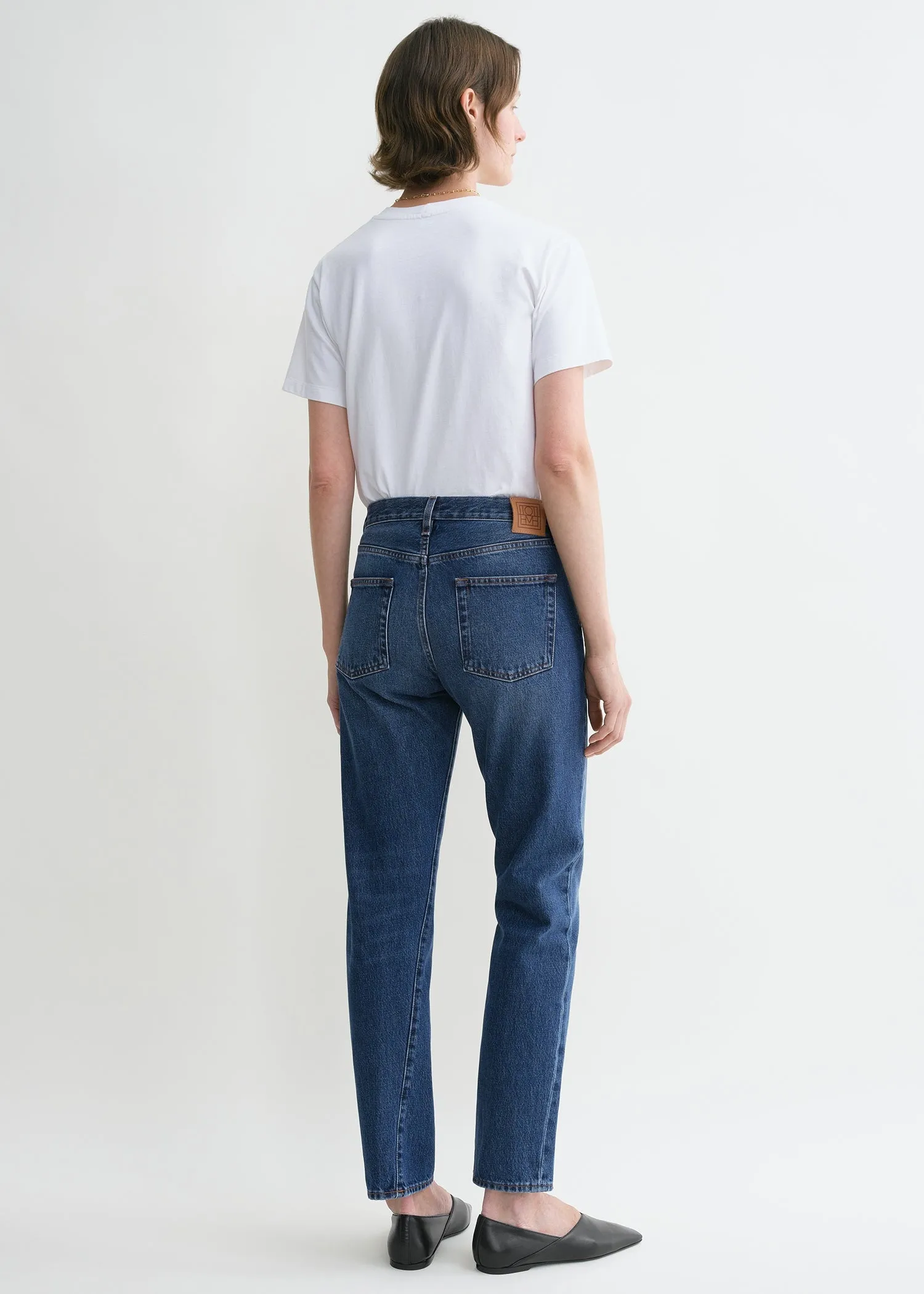 Twisted seam denim washed blue sold by Toteme product image thumbnail 3