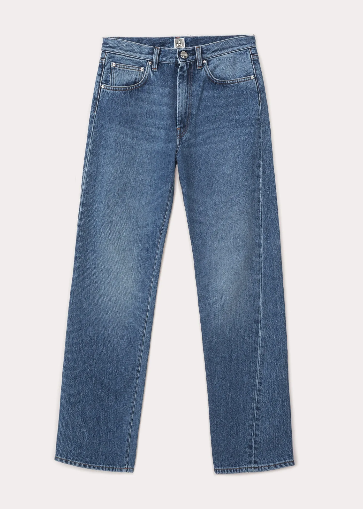 Twisted seam denim washed blue sold by Toteme product image thumbnail 5