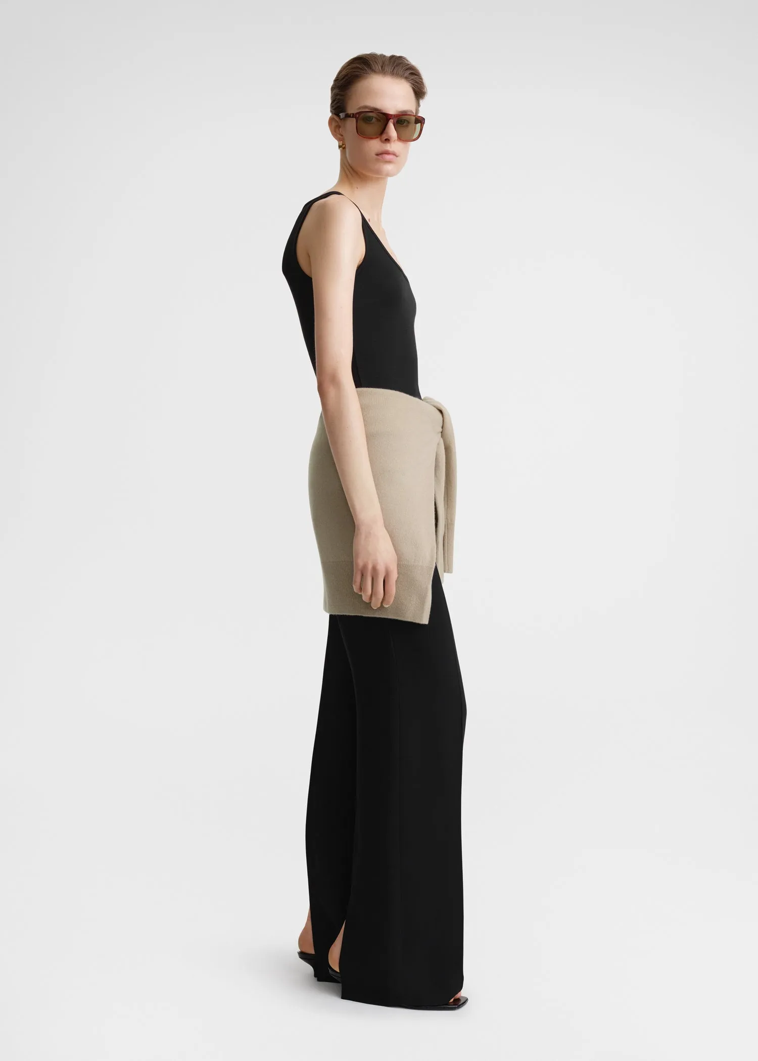 Classic rib tank black sold by Toteme product image thumbnail 2