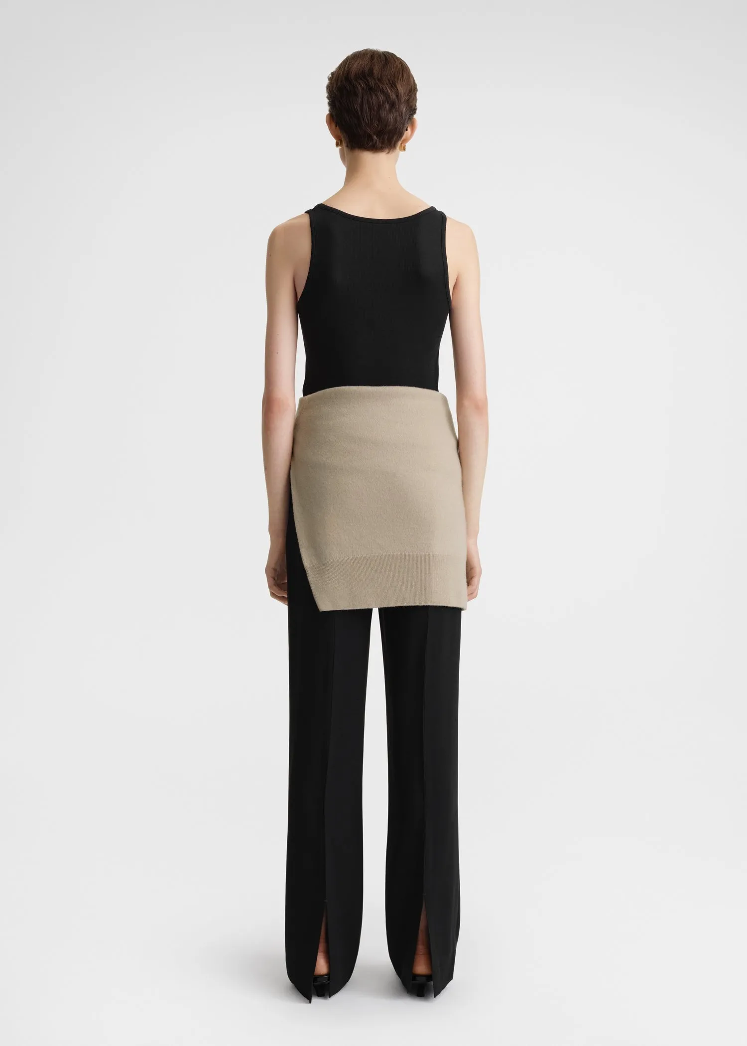 Classic rib tank black sold by Toteme product image thumbnail 3