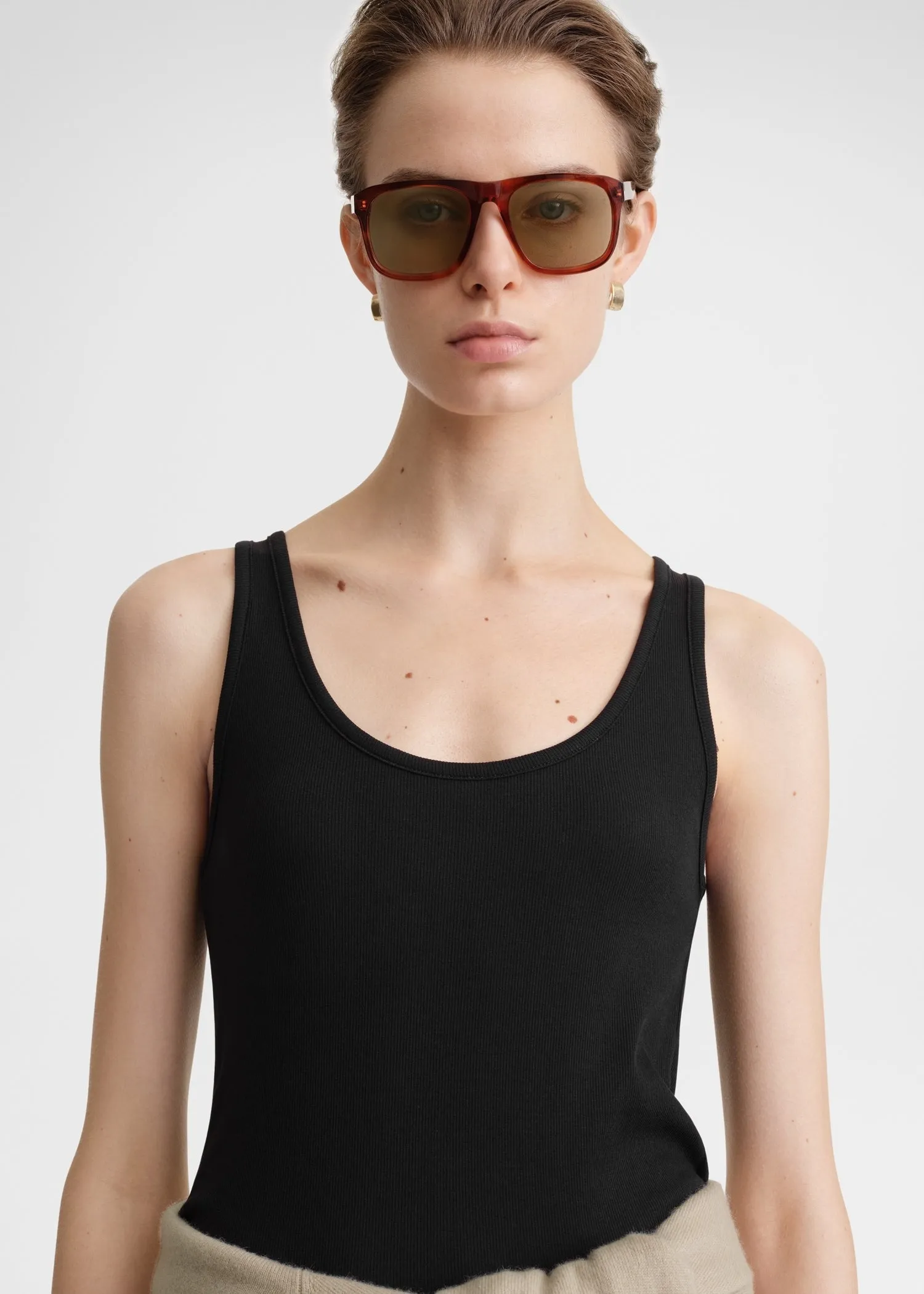 Classic rib tank black sold by Toteme product image thumbnail 4