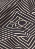 Signature monogram silk blanket scarf black sold by Toteme
