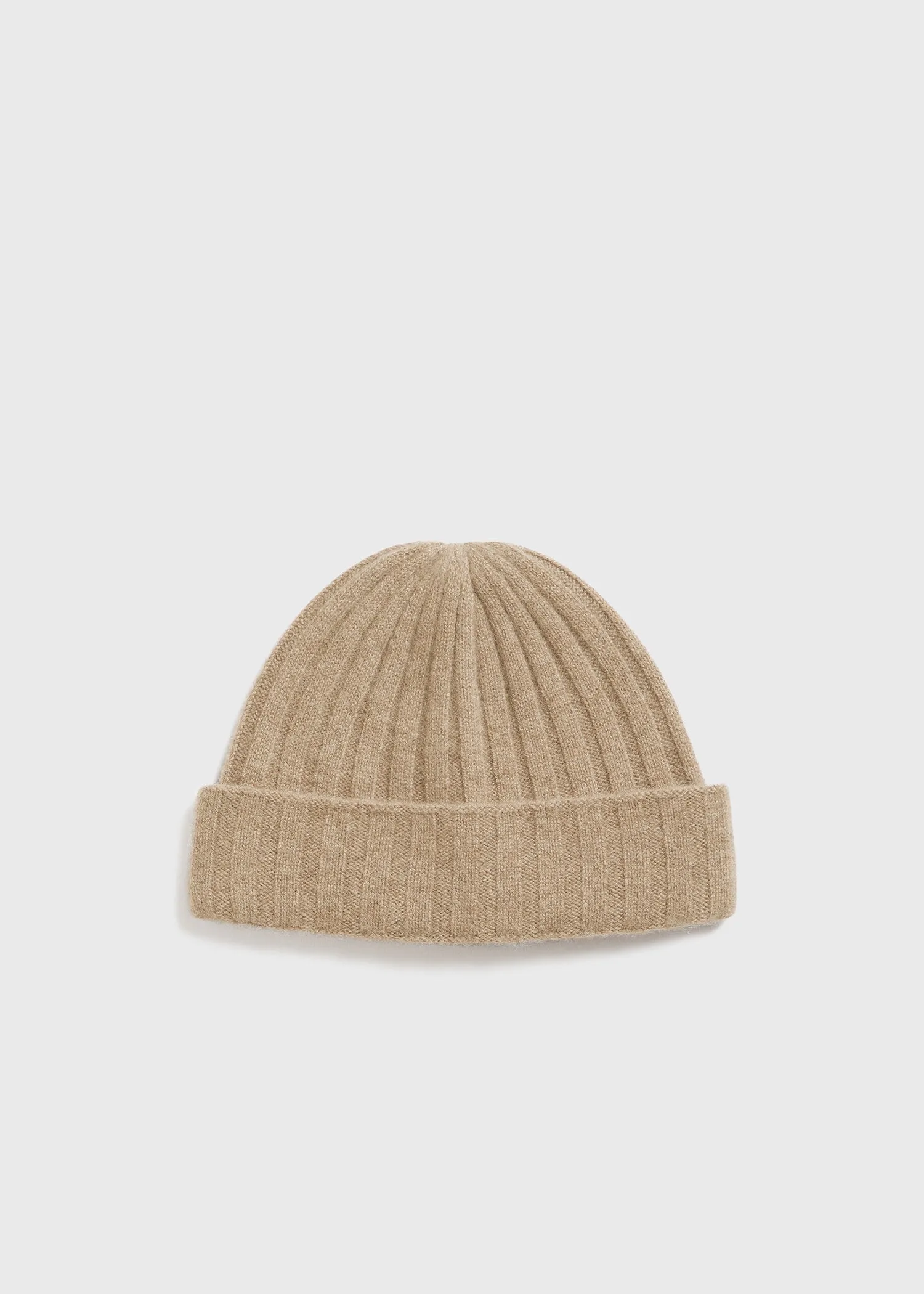 Cashmere beanie biscuit sold by Toteme