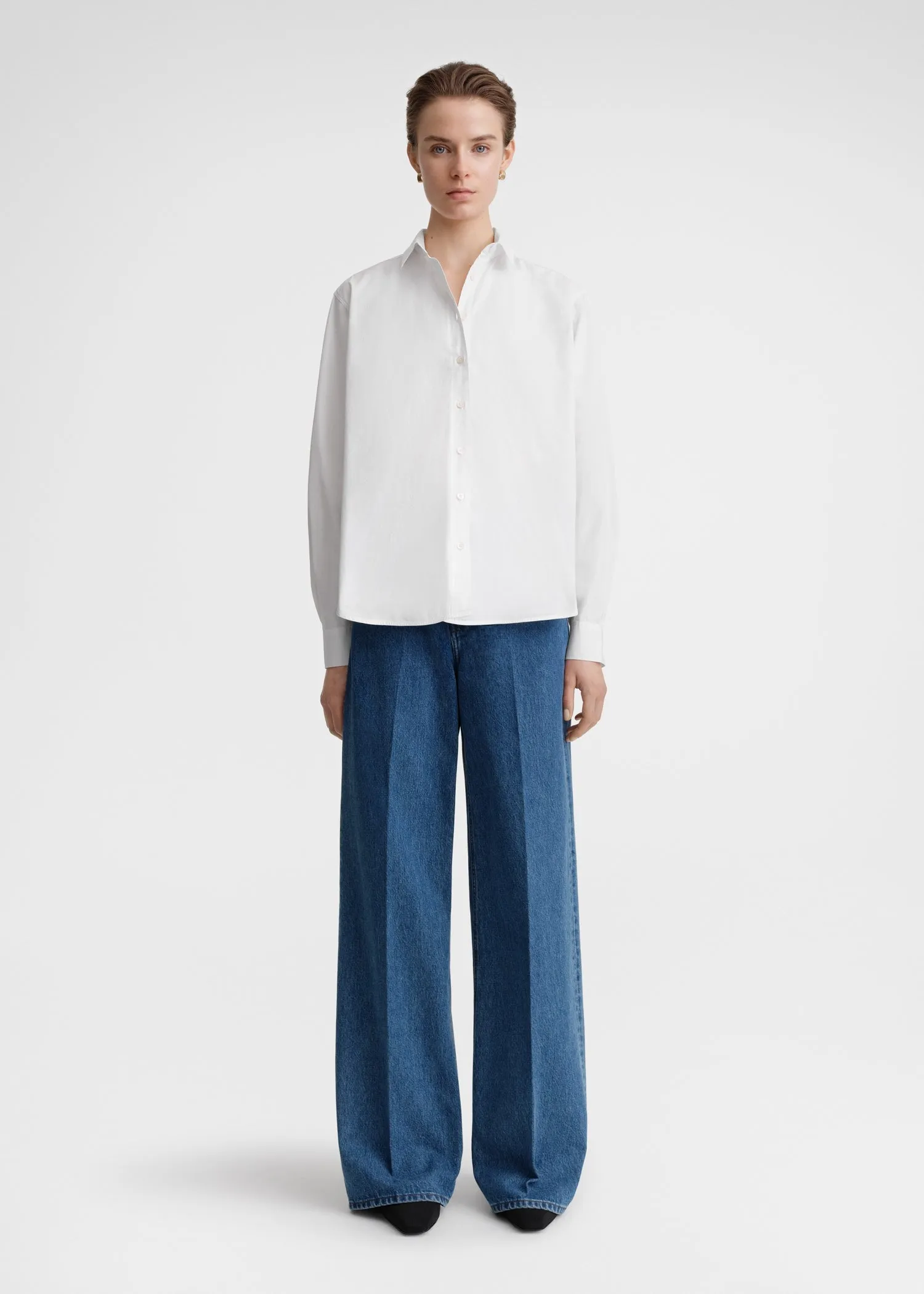 Signature cotton shirt white sold by Toteme