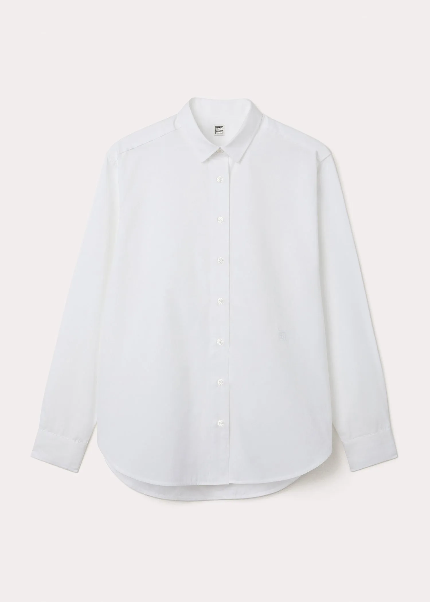 Signature cotton shirt white sold by Toteme product image thumbnail 5