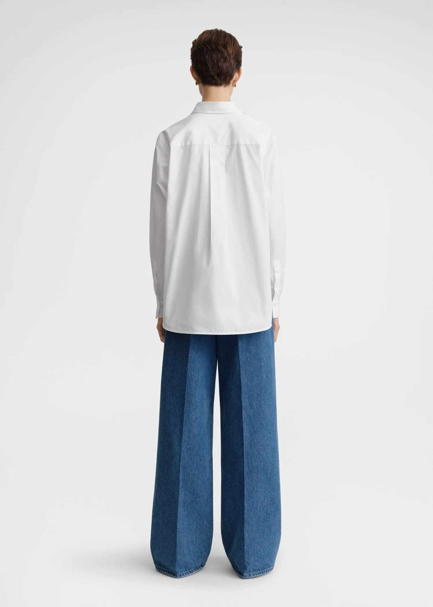 Signature cotton shirt white sold by Toteme product image thumbnail 2