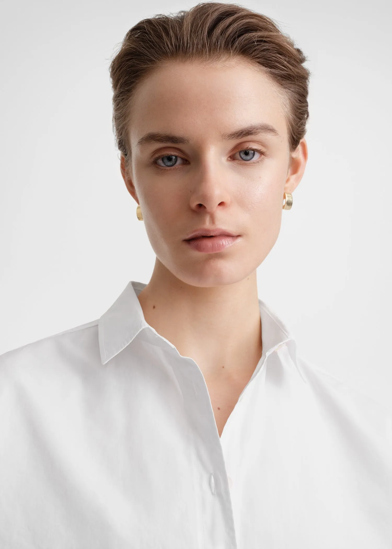 Signature cotton shirt white sold by Toteme product image thumbnail 4