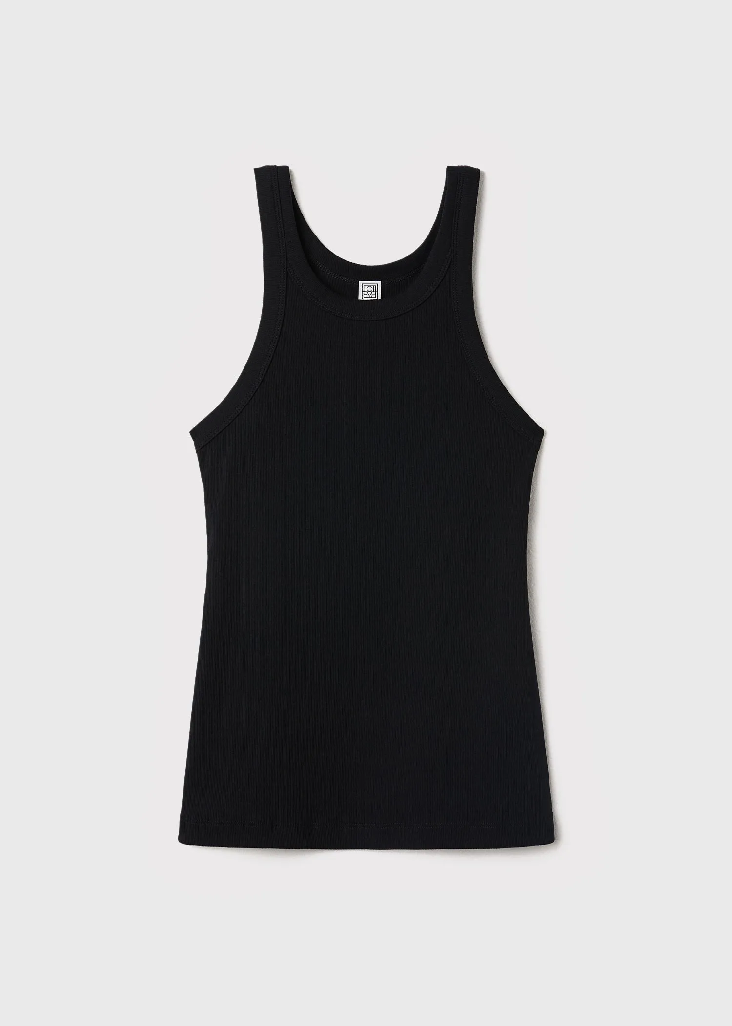 Curved rib tank black sold by Toteme product image thumbnail 5