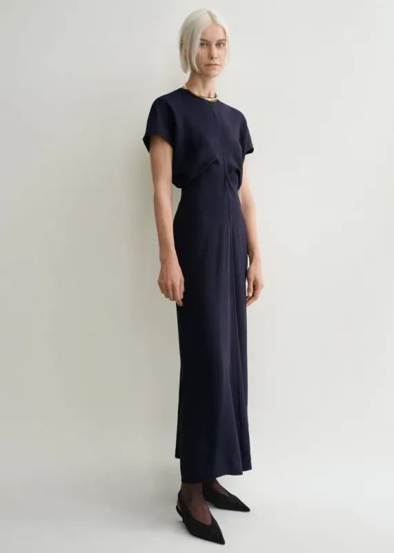 Slouch waist dress navy sold by Toteme