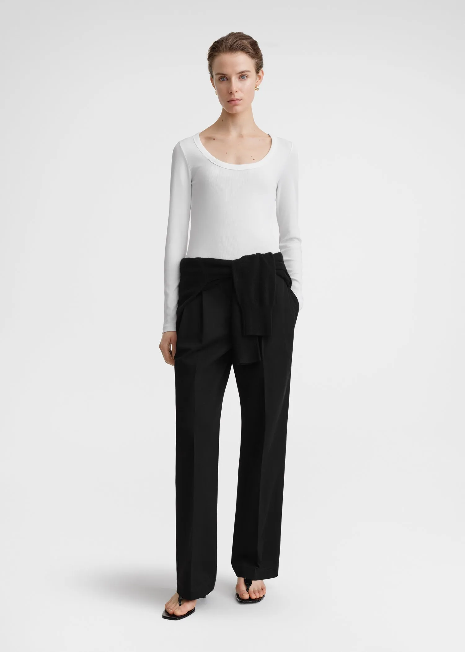 Classic rib top white sold by Toteme