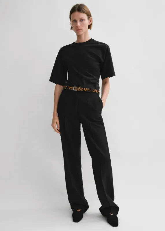 Twisted jersey tee black sold by Toteme