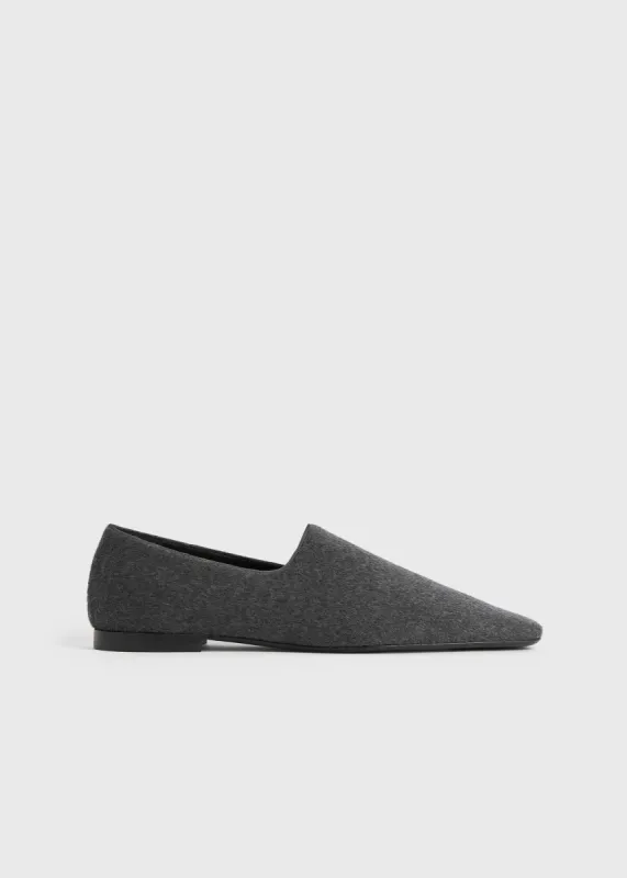 Piped wool loafers grey sold by Toteme