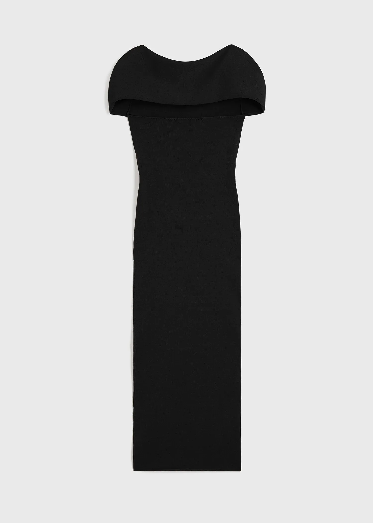 Slip-through knit dress black sold by Toteme product image thumbnail 5