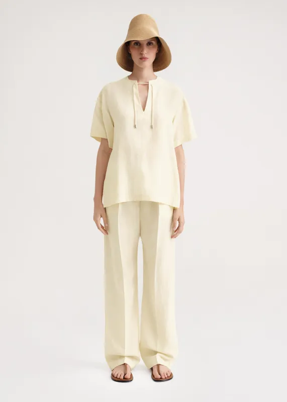 Fluid tie top vanilla made by Toteme