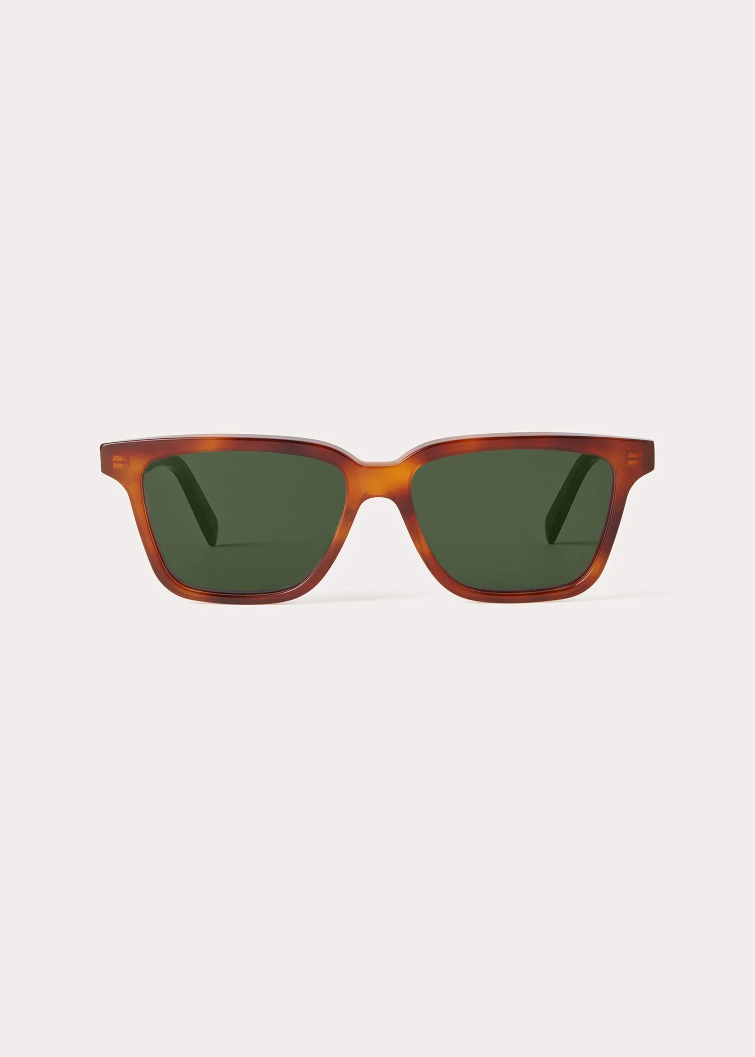 Square sunglasses light Havana sold by Toteme