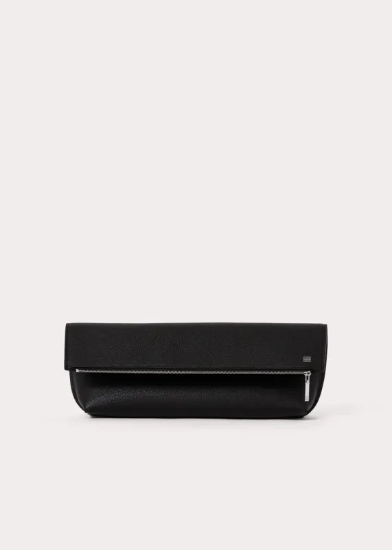 Large leather pouch black sold by Toteme