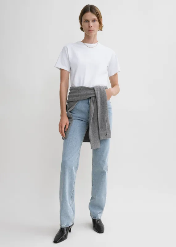 Classic cotton tee off white sold by Toteme