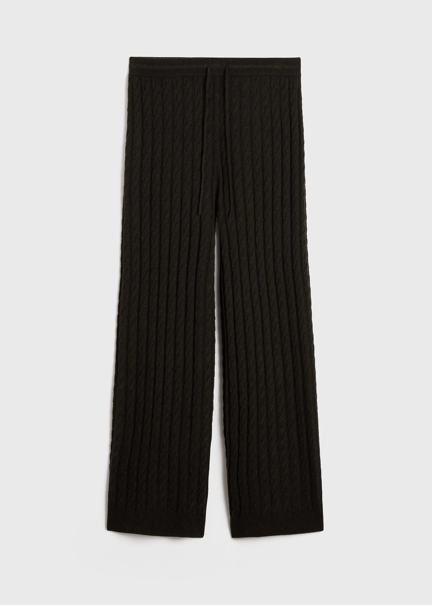 Cable knit trousers espresso sold by Toteme product image thumbnail 5
