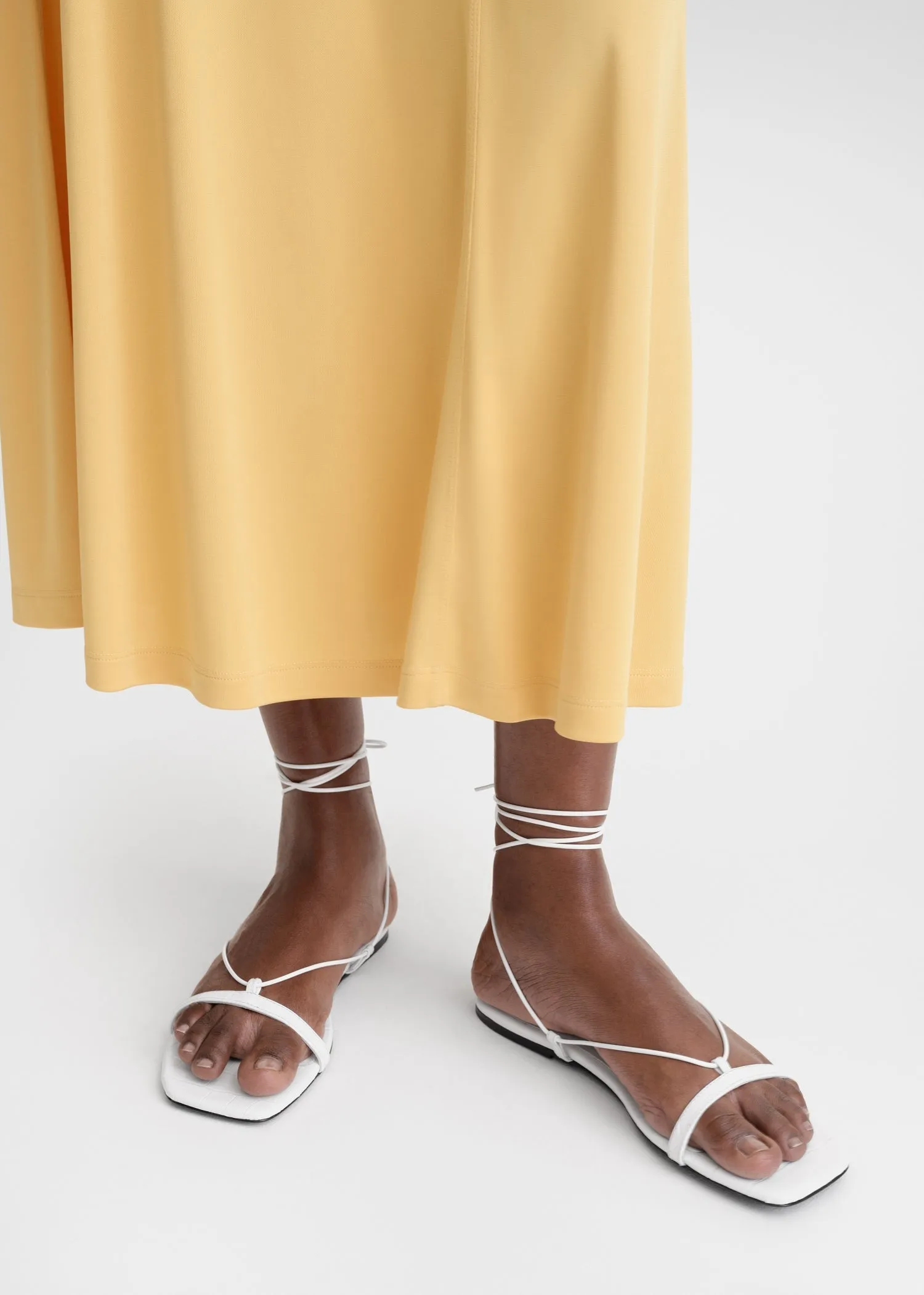 The Croco Tie Sandal white sold by Toteme product image thumbnail 2