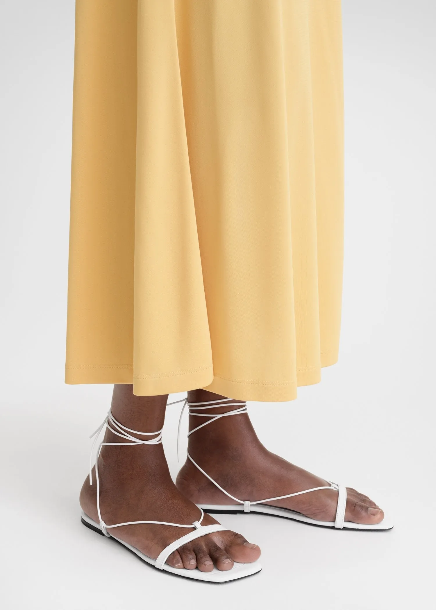 The Croco Tie Sandal white sold by Toteme product image thumbnail 3