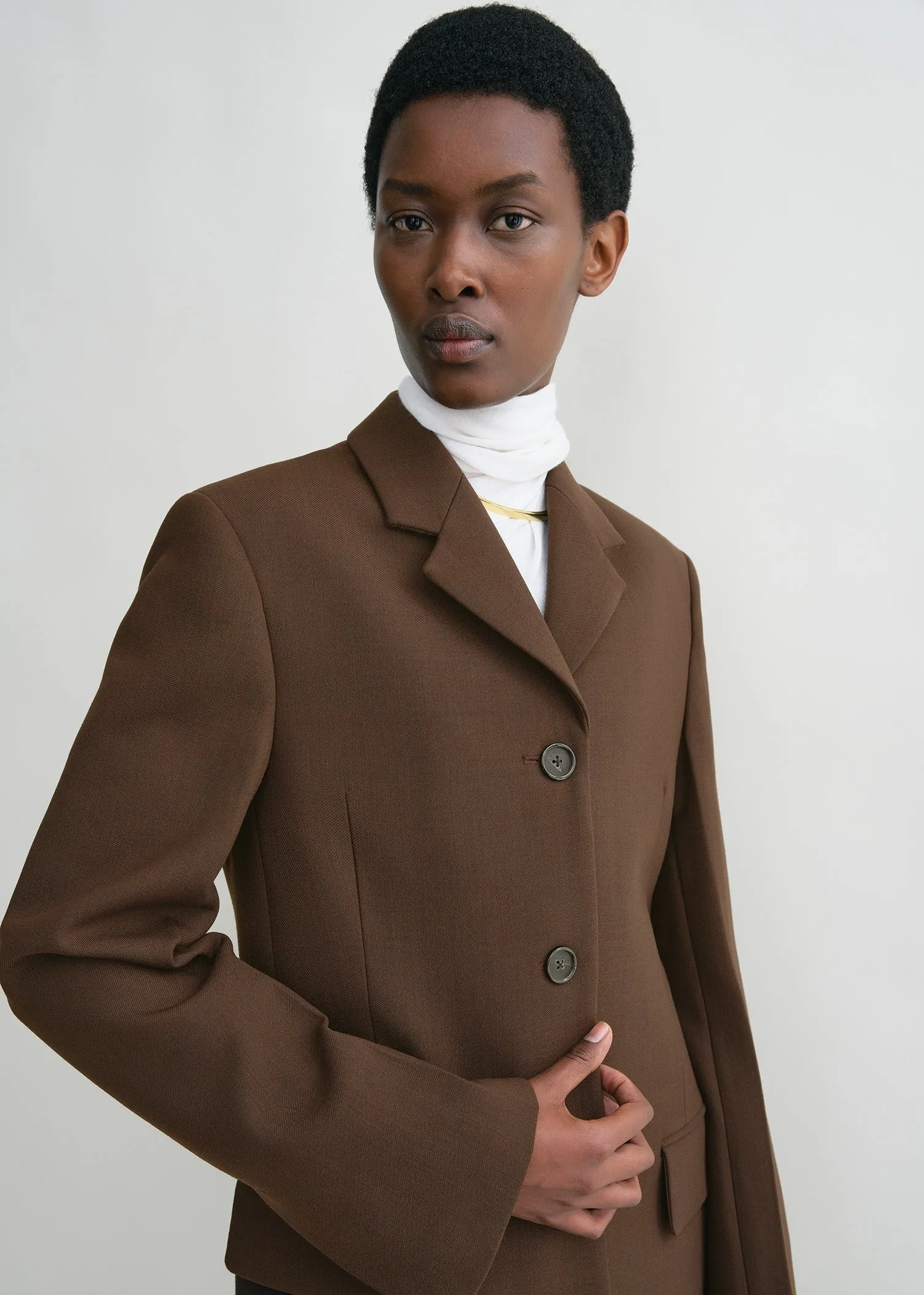 Straight blazer bark sold by Toteme product image thumbnail 4