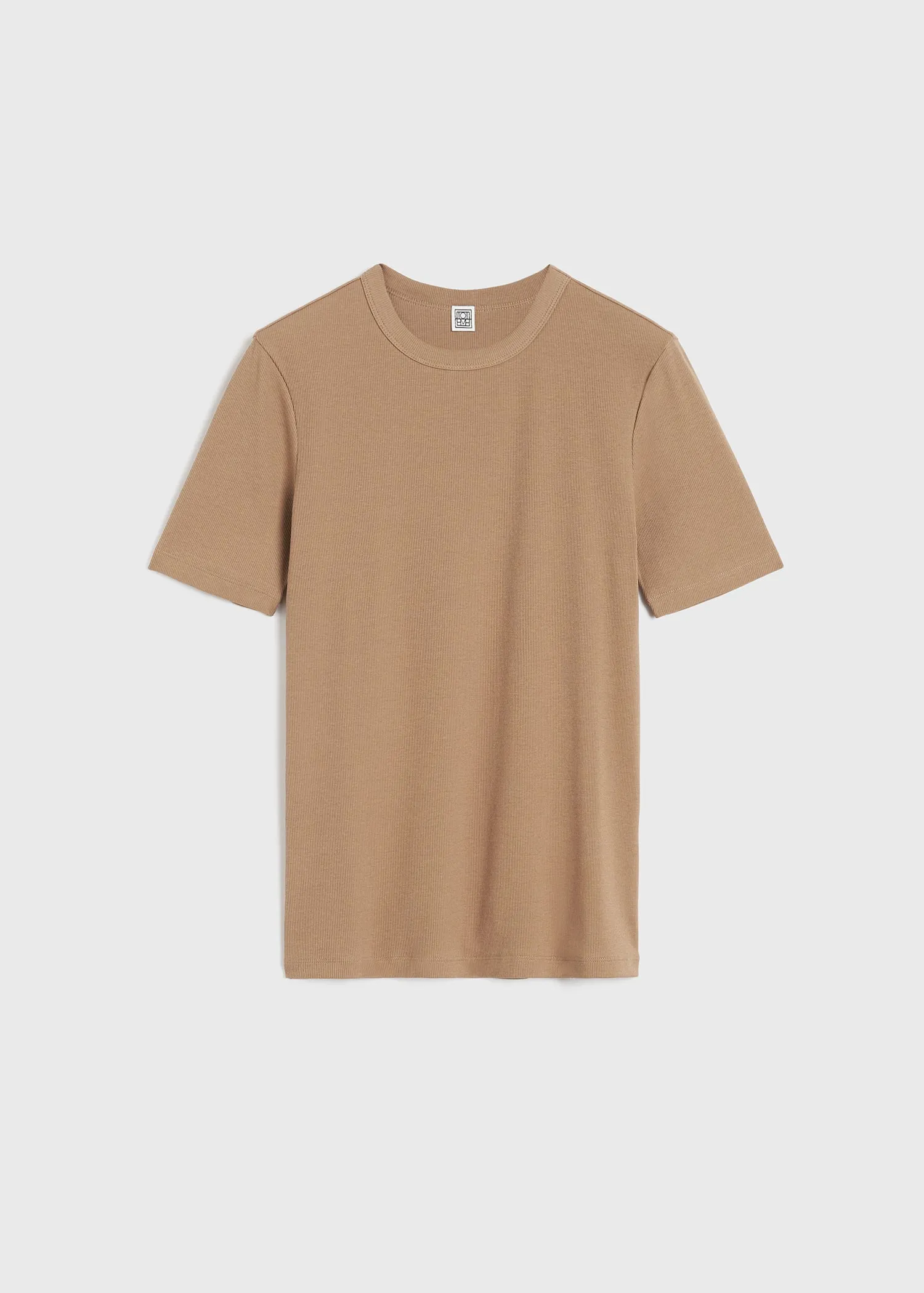 Classic rib tee caramel sold by Toteme product image thumbnail 5