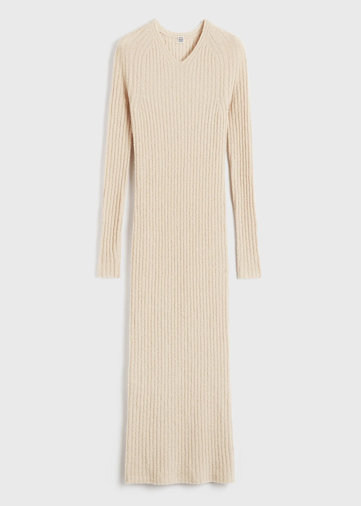 Ribbed merino blend dress cashew sold by Toteme product image thumbnail 5
